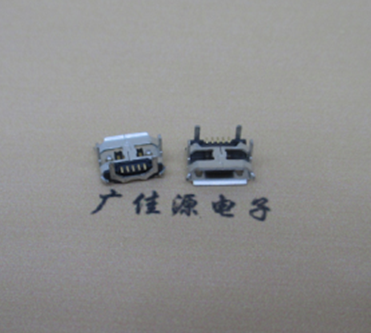 micro usb母座加長牛腳2.0mm