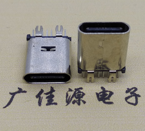 直立式type-c14p母座接口 usb type-c連接器