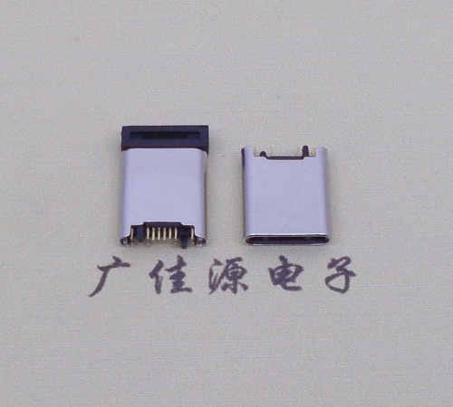 峪泉鎮(zhèn)usb3.1連接器type-c12p公頭.夾板0.7拉伸鉚壓直針7+5